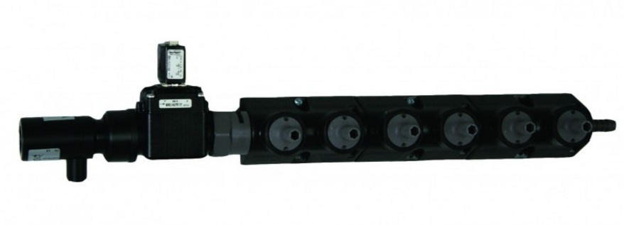 (image for) Knight On-Premise Pro 3 & 4 Port flush manifold with 1/4" check valves, with solenoid valve